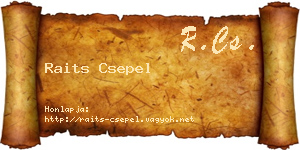 Raits Csepel névjegykártya